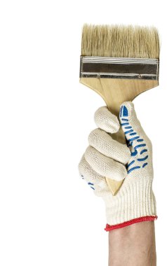 Boya fırçalı el