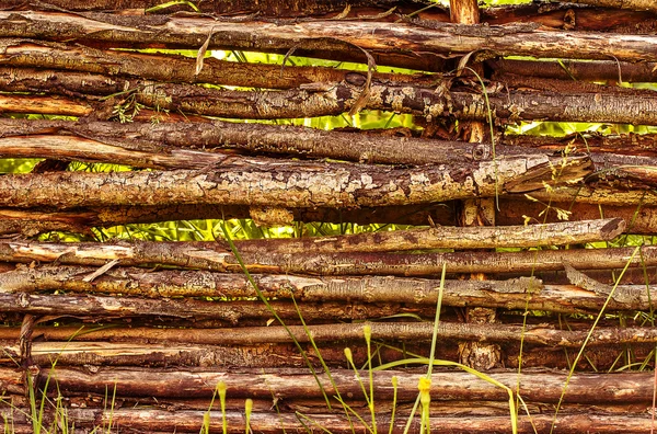 Lantligt staket — Stockfoto