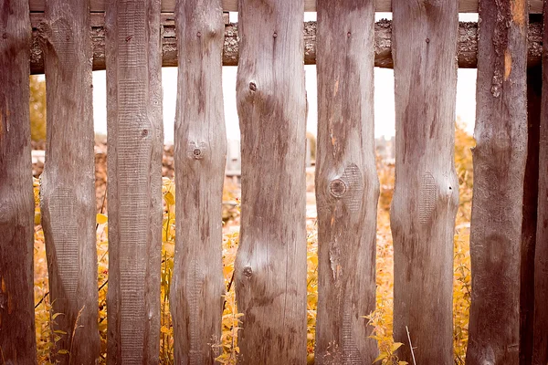 Wooden fence. Rustic background — Stock Photo, Image