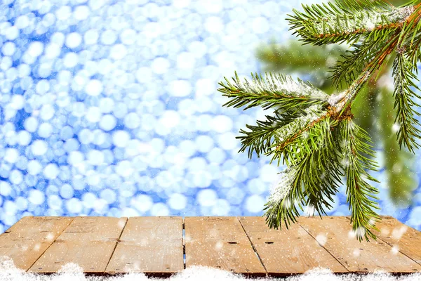 Jul bakgrund med fir gren — Stockfoto