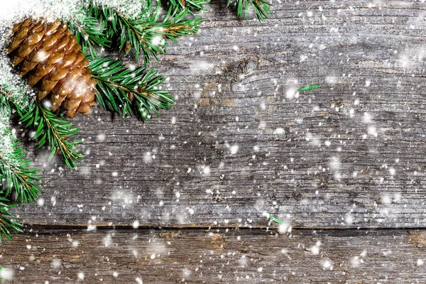 圣诞节背景与颠簸和雪花 — 图库照片