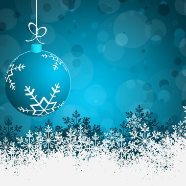 Mavi soyut güzellik Noel ve yeni yıl arka plan