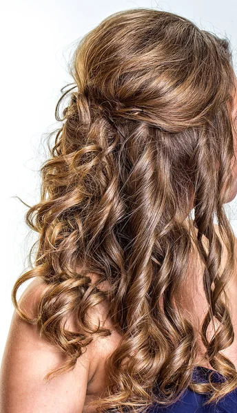 Piękna fryzura ślubna — Zdjęcie stockowe