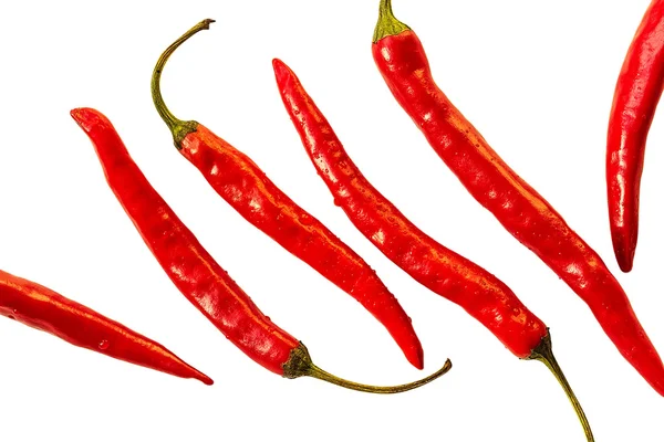 Red hot pepper isolated over white — Stock Photo, Image