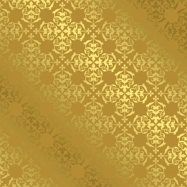 Vintage gold vector pattern with gradient — Stock Vector