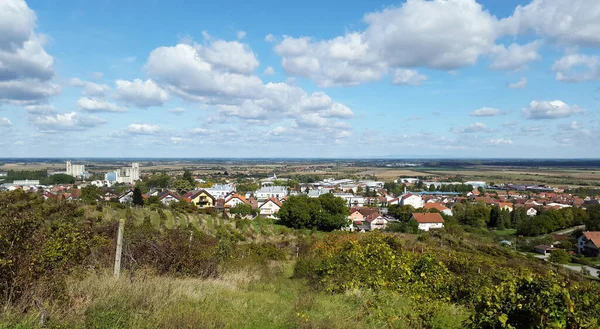 Vista Para Slatina Cidade Região Eslavônia Croácia Condado Virovitica Podravina — Fotografia de Stock