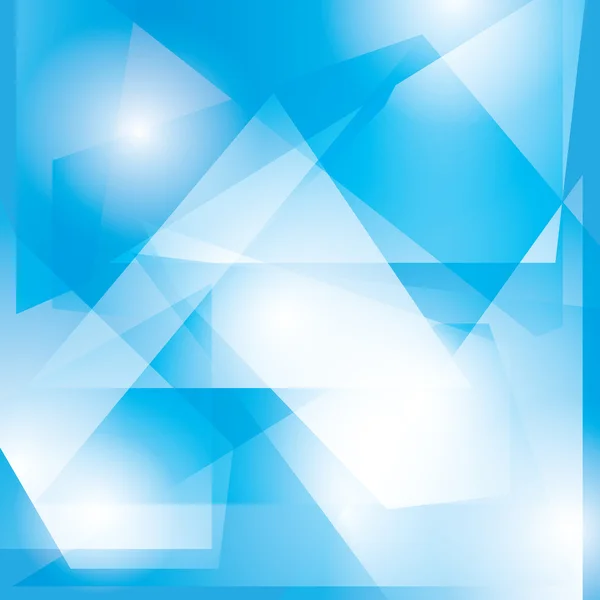 Fondo geométrico azul abstracto - vector — Vector de stock