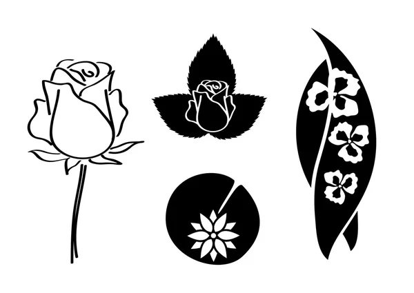 Ensemble de plantes - illustration vectorielle — Image vectorielle