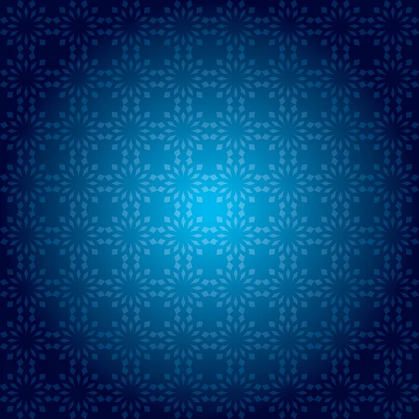 Dark blue vintage pattern with radial gradient - vector — Stock Vector