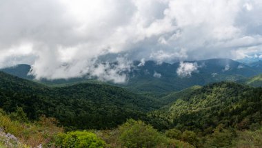 Appalachian Dağ Manzarası Blue Ridge Parkway boyunca