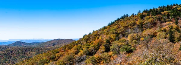 Outono Nas Montanhas Apalaches Vista Longo Blue Ridge Parkway — Fotografia de Stock