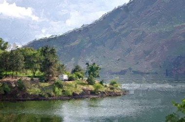 Hells Canyon 'un Kalbinde Şafak Vaktinin İzlenimci Sanatı