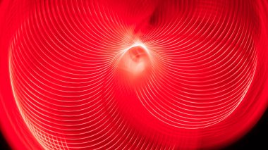 Özet: Siyah Arkaplanda İlginç Renk Girdapları