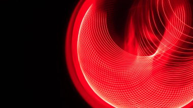 Özet: Siyah Arkaplanda İlginç Renk Girdapları