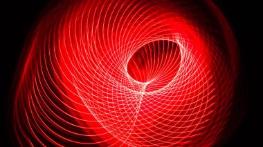 Özet: Siyah Arkaplanda İlginç Renk Girdapları