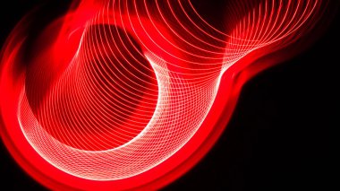 Özet: Siyah Arkaplanda İlginç Renk Girdapları