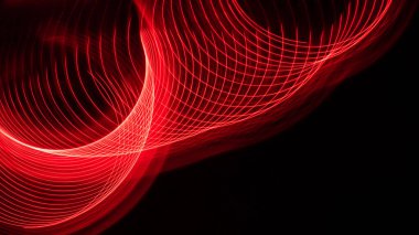 Özet: Siyah Arkaplanda İlginç Renk Girdapları