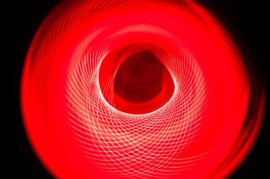 Özet: Siyah Arkaplanda İlginç Renk Girdapları