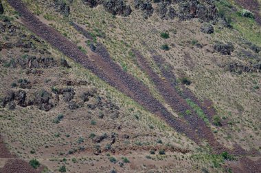 Nature Abstract: Scars of Landslides on the Slopes of Hells Canyon clipart