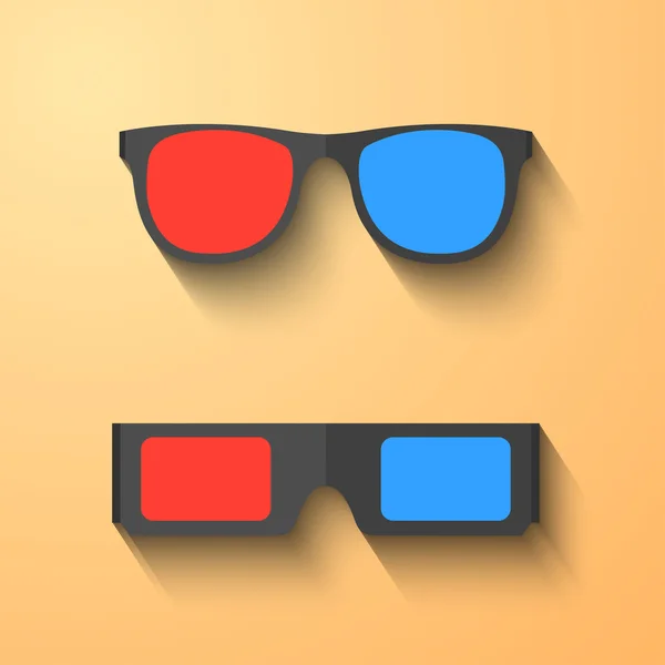 3D-brillen — Stockvector