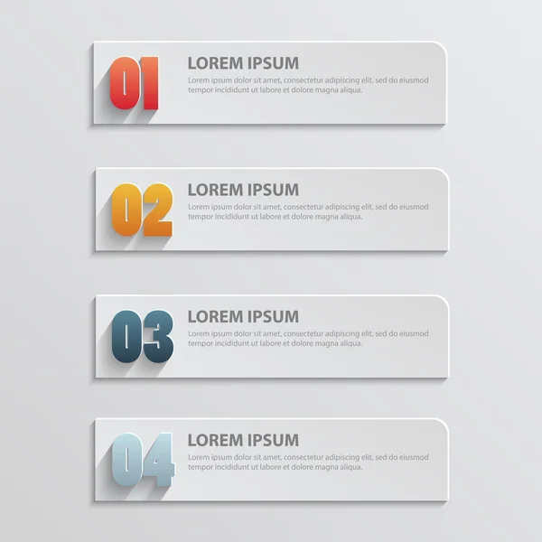 Infografica cartacea — Vettoriale Stock