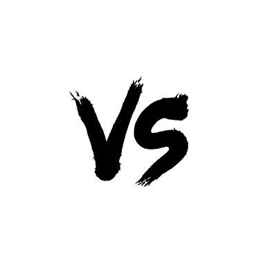 Sembol rekabet Vs vektör çizim.