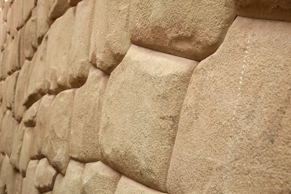 Detalle de muralla inca en la ciudad de Cuzco — Foto de Stock