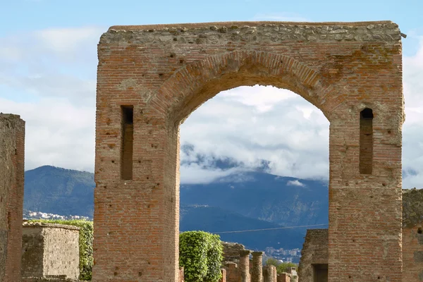 Ruiny i pozostałości miasta Pompeje Włochy. — Zdjęcie stockowe