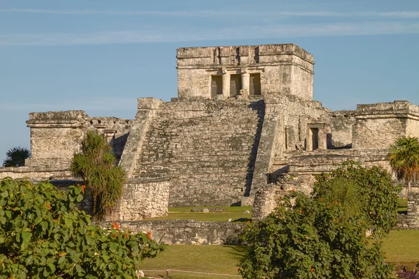 Ruinas Mayas del Templo en Tulum México —  Fotos de Stock