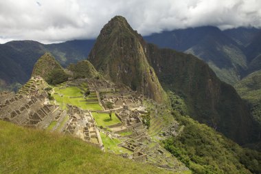 İnsanlar ziyaret kayıp İnka şehir Machu Picchu Peru'da Cuzco
