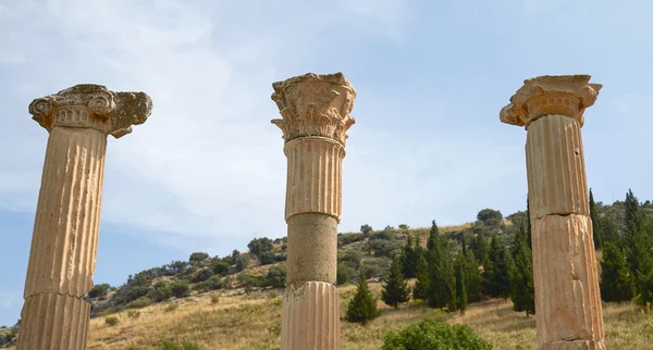 Starożytne ruiny i pozostaje w Ephesus Turcja — Zdjęcie stockowe