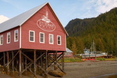 Welcome Center in Icy Strait Point Hoonah Alaska clipart
