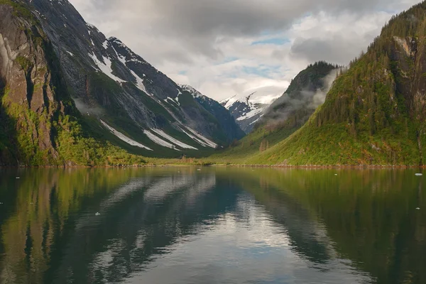 Krajobraz o Tracy Arm fiordy w Alaska Stany Zjednoczone — Zdjęcie stockowe