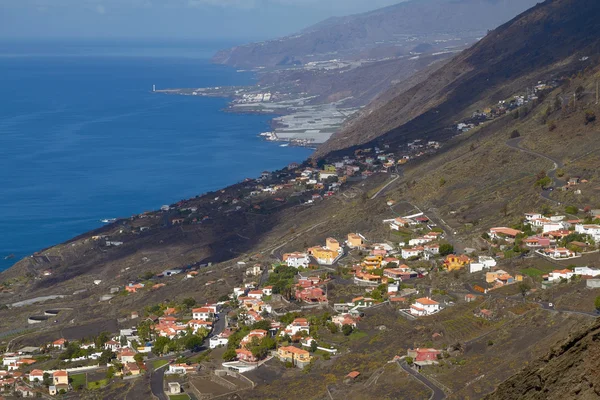 Vista da Vila do Vulcão San Antonio em Las Palmas em Canary — Fotografia de Stock