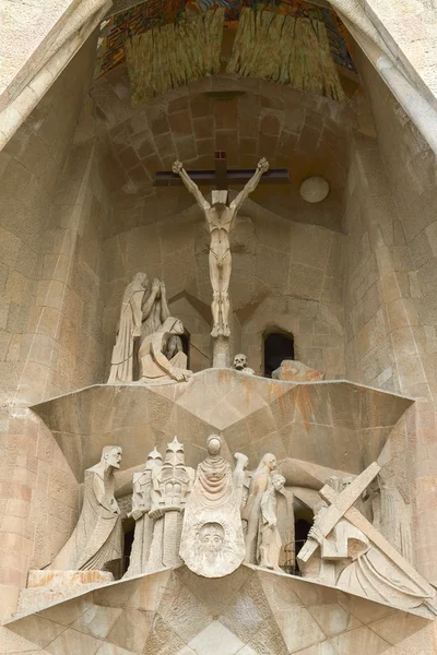 Detalles de Fachada de la Sagrada Familia en Barcelona, España . —  Fotos de Stock