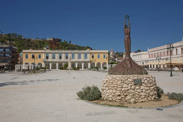 Zakynthos Grecia Octubre 2017 Plaza Principal Ciudad Zakynthos Grecia Durante — Foto de Stock