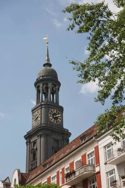 Michael Church Hamburg Duitsland Duits Hauptkirche Sankt Michaelis Een Van — Stockfoto