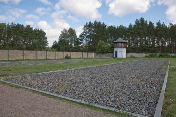 Sachsenhausen Oranienburg Niemcy Lipca 2017 Wieża Strażnicza Miejscu Pamięci Muzeum — Zdjęcie stockowe