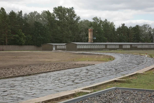 Sachsenhausen Oranienburg Niemcy Lipca 2017 Pozostałości Żydowskich Koszar Obozie Nazistowskim — Zdjęcie stockowe