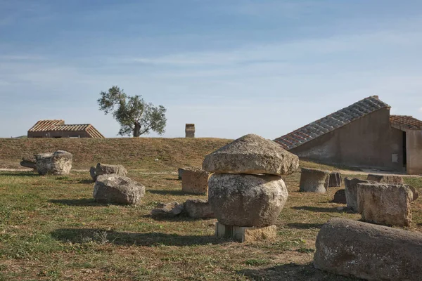 Tarquinia Talya Kasım 2017 Monterozzi Etrüsk Nekropolü Yüzyıl Talya Nın — Stok fotoğraf