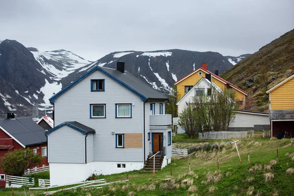 Honningswag Norway Czerwiec 2017 Kultura Życie Najbardziej Wysuniętym Północ Mieście — Zdjęcie stockowe