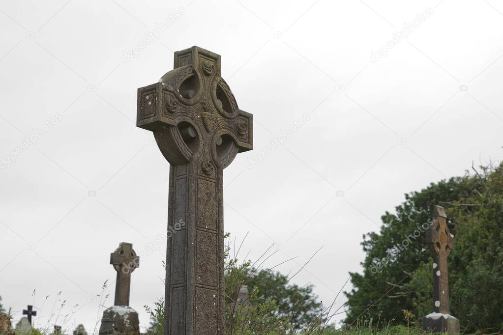 Crosses and cementery in Bantry, West Cork, Ireland.