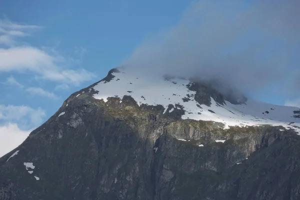 Fiordo Geiranger Bella Natura Norvegia Tratta Ramo Lungo Chilometri Largo — Foto Stock