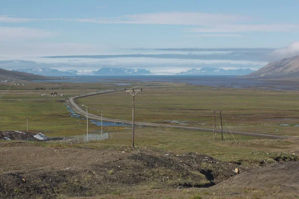 Vacker Natur Och Landskap Nära Longyearbyen Spetsbergen Norge — Stockfoto