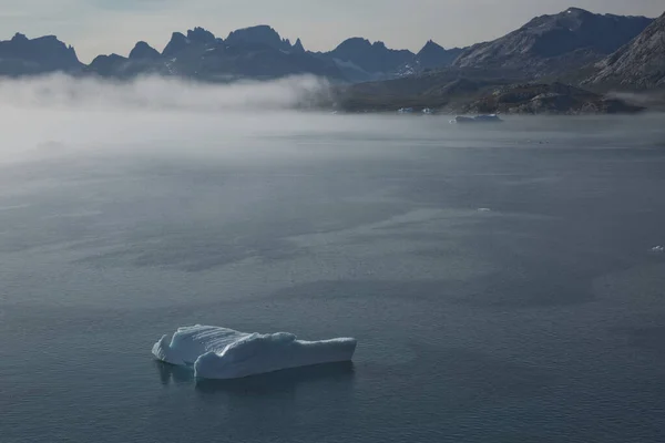 Glaciares Paisagem Costeira Príncipe Christian Sund Passage Groenlândia — Fotografia de Stock