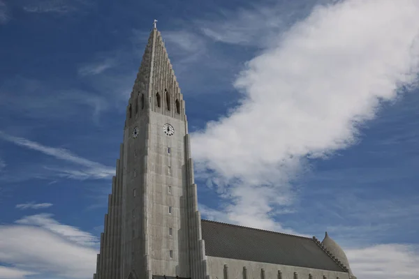 Reykjavik Island Juli 2017 Hallgrimskirkja Kathedrale Reykjavik Island Lutherische Pfarrkirche — Stockfoto