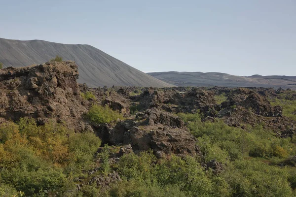 Dimmuborgir Eine Felsenstadt Der Nähe Des Myvatn Sees Norden Islands — Stockfoto