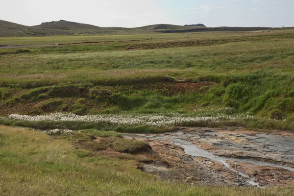 Zona Geotérmica Seltun Krysuvik Península Reykjanes Islandia —  Fotos de Stock