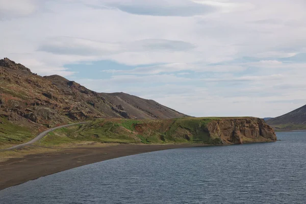 Lago Kleifarvatn Reykjanesflkvangur Parque Reserva Natural Península Reykjanes Sur Islandia —  Fotos de Stock