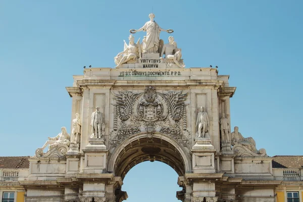 Detail der rua augusta arch, Lissabon, Portugal — Stockfoto